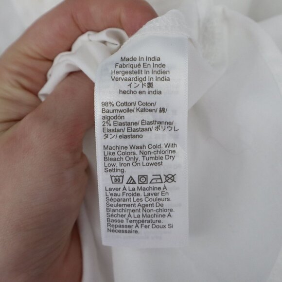 J. Crew Relaxed Button-Up Shirt Women XXS White Career Polished Professional NWT - Picture 5 of 16